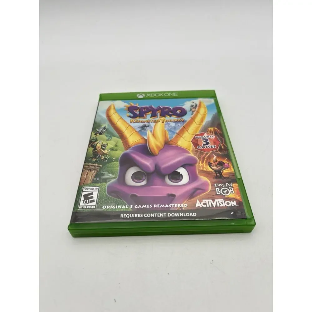 Spyro Ignited Trilogy (Microsoft Xbox One) No Insert Tested Works VG Condition